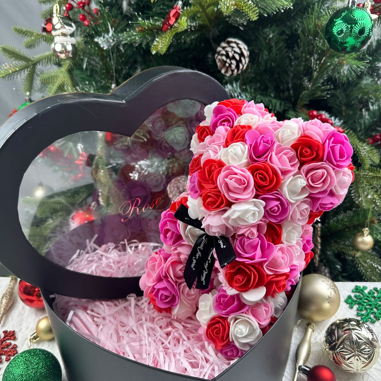 Romantic Rose Bear Gift in Box