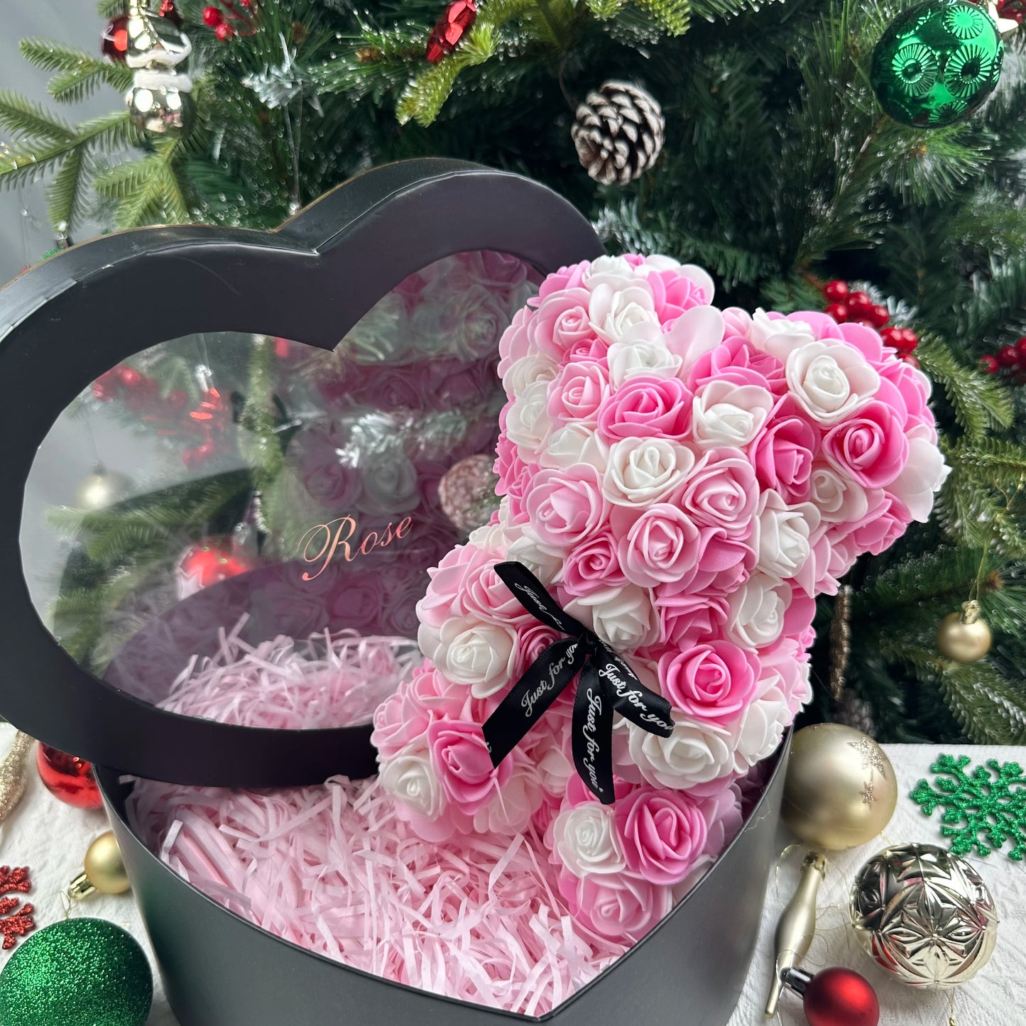 Romantic Rose Bear Gift in Box