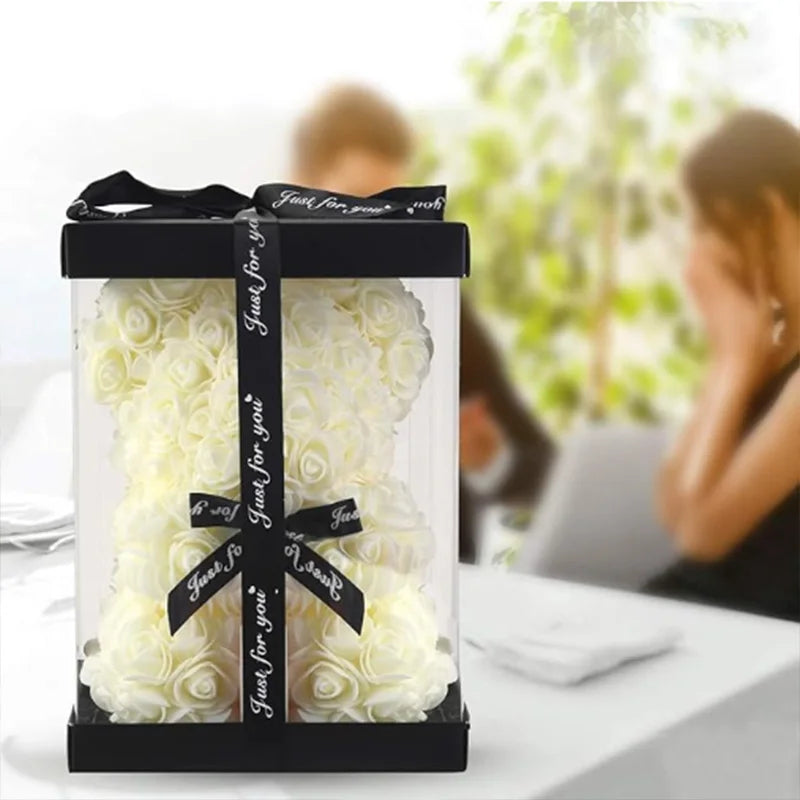Romantic Rose Bear Gift in Box
